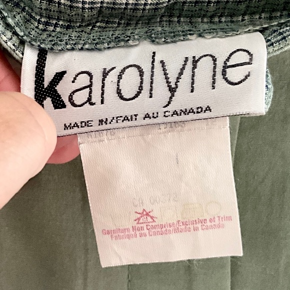 Vintage Skirt Green sauge Maxi Button down Utility Pockets Size 12 - Picture 8 of 13